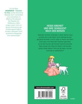 Manga: MANHWA – Klassiker für Kids – Heidi, Kind der Berge (komplett in Farbe)