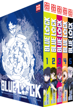 Manga: Blue Lock 1-5 im Sammelschuber