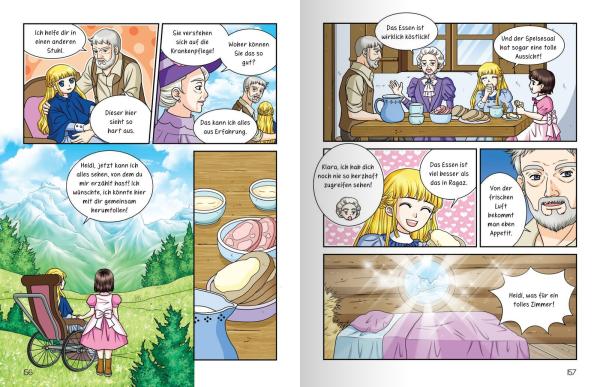 Manga: MANHWA – Klassiker für Kids – Heidi, Kind der Berge (komplett in Farbe)