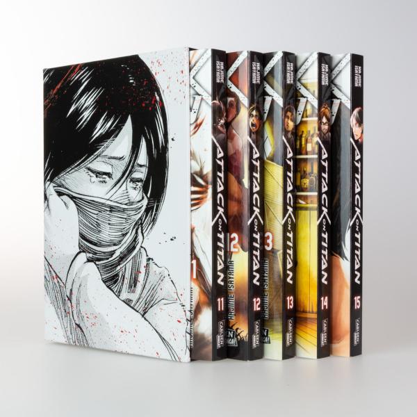 Manga: Attack on Titan, Bände 11-15 im Sammelschuber mit Extra