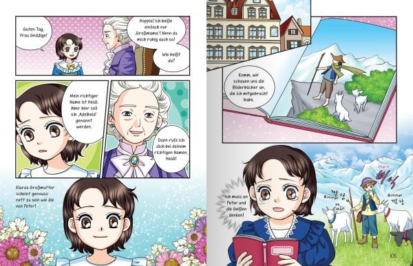 Manga: MANHWA – Klassiker für Kids – Heidi, Kind der Berge (komplett in Farbe)