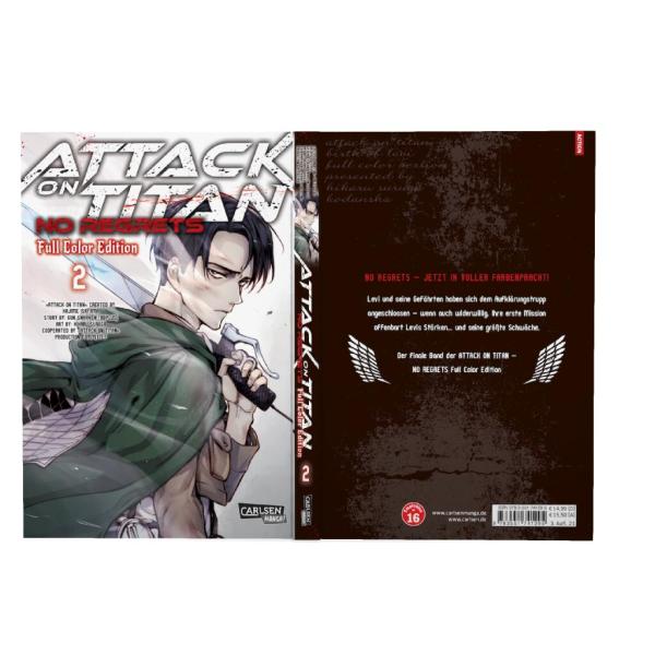 Manga: Attack On Titan - No Regrets Full Colour Edition 2